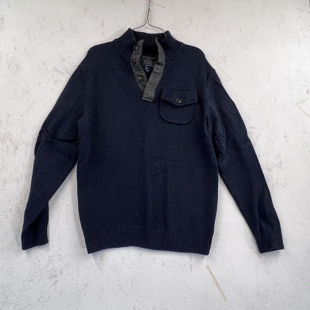 Cambridge Classic men's 100% cotton Navy/gray sweater‎